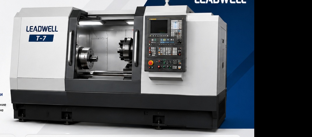 Leadwell T-7 токарный станок с ЧПУ